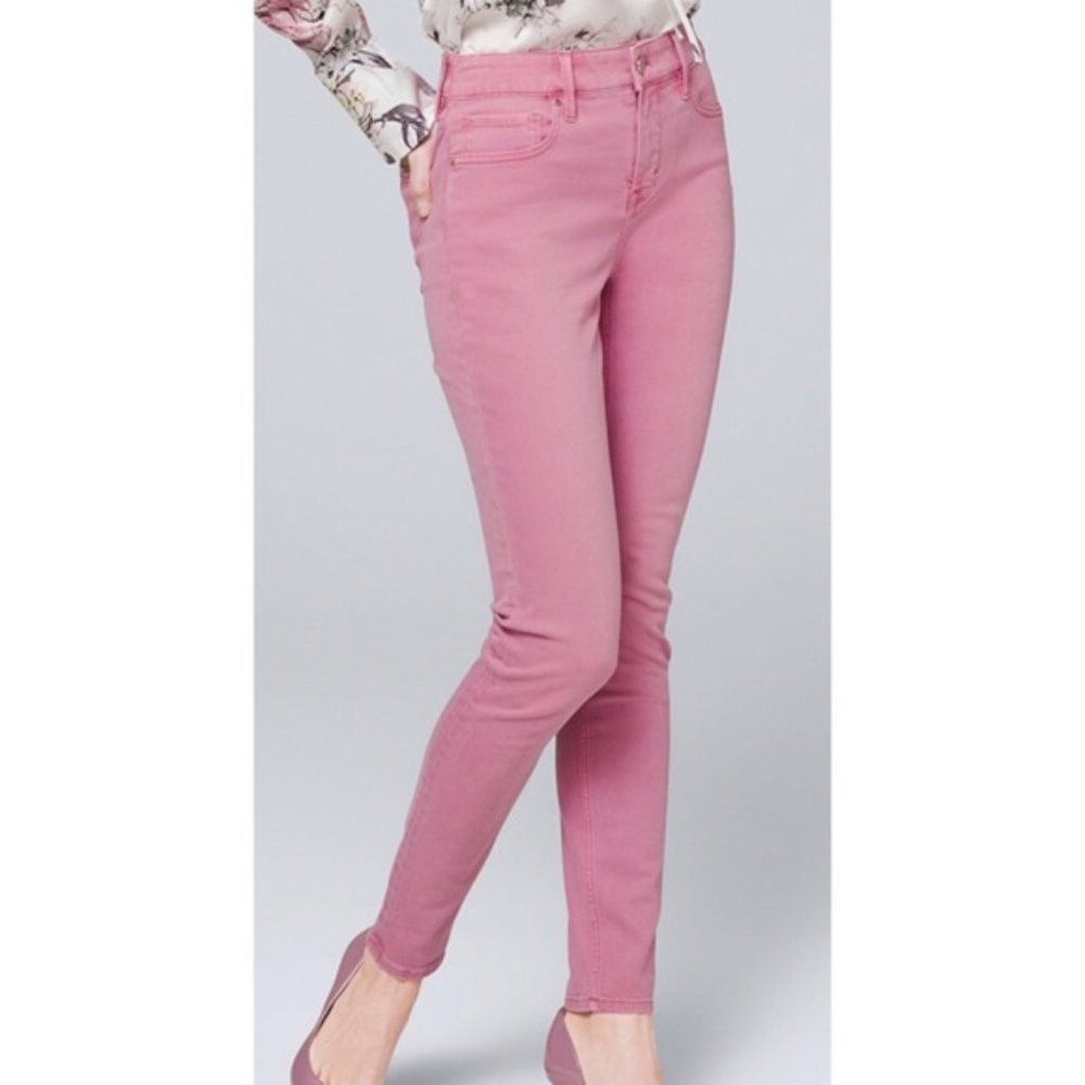 White House Black Market Pink Skinny Jeans Size 4
